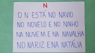 Leitura de texto  Aprendendo a Ler  Leitura com Na Ne Ni No Nu Não  Ficha de Leitura  EJA [upl. by Ayhdiv252]