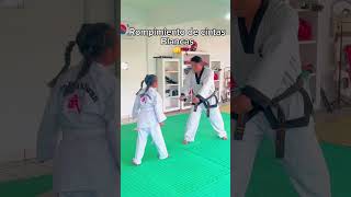 Rompimientos de tablas de cintas blancas TAEKWONDO Shorts [upl. by Lemyt]