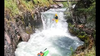 Pauley Creek 270cfs full river including minor rapids [upl. by Forsta]