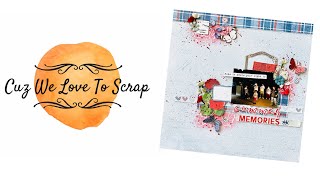 Creating a Fourth of July page using the September Limited Edition Kit from My Creative Scrapbook [upl. by Chaney417]