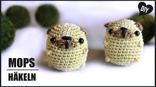 Mops häkeln  Amigurumi Hund  Häkelanleitung  DIY by Pfirsichteufel [upl. by Rehptsirhc]