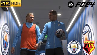 Manchester City Vs Watford EA Sports FC 24 Gameplay Latino 4K [upl. by Syd]