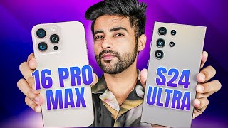 iPhone 16 Pro Max vs Samsung S24 Ultra  Most Detailed Comparison [upl. by Pinto]