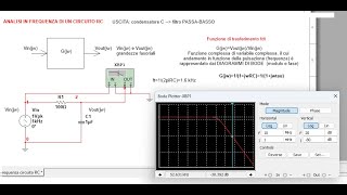 Analisi in frequenza di un circuito RC  diagrammi di Bode [upl. by Carvey390]