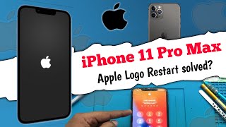 iPhone 11 Pro Max Apple Logo Restart Solution  Without Any Cost [upl. by Anelys342]