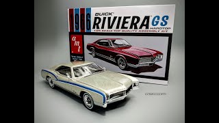 1966 Buick Riviera GS 425 V8 125 Scale Model Kit Build How To Assemble Paint Decal Engine Glass [upl. by Lamonica]