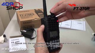 YAESU FT270R VHF 136174Mhz Handheld radio [upl. by Lorine]