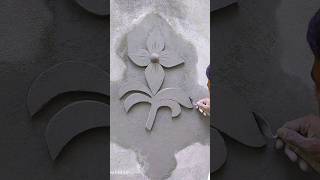 Amazing Flower Plaster Design 🤗👌vairalshort plaster parapet [upl. by Aaren]