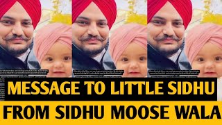 Sidhu Moose Wala • A Message to Little Sidhu on Behalf of Sidhu Moose Wala ❤️ • Big Update [upl. by Jack154]