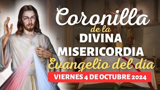 CORONILLA DE LA DIVINA MISERICORDIA DE HOY VIERNES 4 DE OCTUBRE [upl. by Allicerp955]