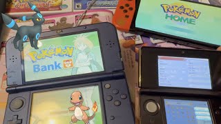 MODDED NINTENDO 3DS TO TRANSFER POKEMON FROM quotPKSMquot TO BANK TO POKEMON HOME [upl. by Hamlani]