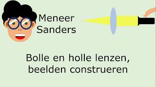 Lenzen positiefnegatief en beeld construeren [upl. by Manwell]