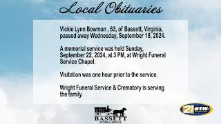 Obits for September 25 2024 [upl. by Aloivaf871]