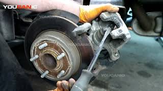 20122019 Ford Focus  Rear Brake Pads and Rotor Replacement [upl. by Anay347]