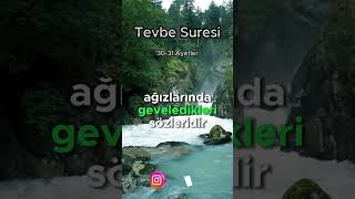 Tevbe Suresi meali 3031Ayetler Surenin tamamı kanalımda kuran quran muslim islam namaz [upl. by Ylrebmyk]