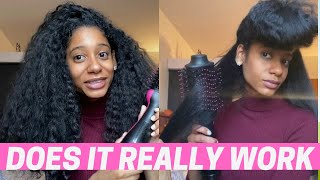 TESTING REVLON ONE STEP HAIR DRYER ON CURLY HAIR  HONEST REVIEW [upl. by Alica]