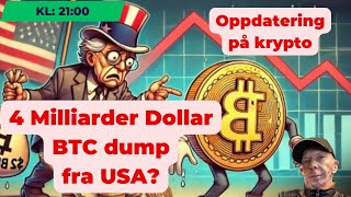 På farten  USA DUMPE 69370 BITCOIN  Krypto Labs 855 [upl. by Leahcam]