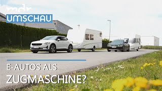 Elektroautos Mit Anhänger in den Urlaub  Umschau  MDR [upl. by Aneema504]