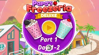 Papas Freezeria Deluxe Gameplay Part 1 Day 12 [upl. by Boeschen722]