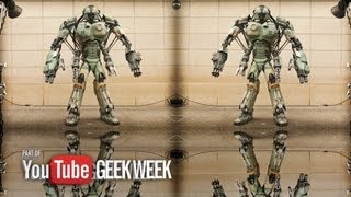 Giant Robot Mech Prototype  YouTube Geek Week  Stan Winston School [upl. by Litnahs]