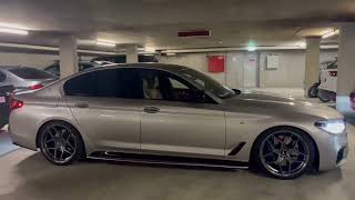 BMW M550i G30 loud cold start [upl. by Keung]