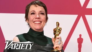 Olivia Colman  Best Actress The Favourite  2019 Oscars  Full Backstage Interview [upl. by Eleirbag]