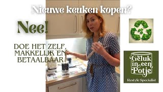 IKEA keuken restylen met krijtverf van Vintro No Seal en afwerken met Polyvine [upl. by Nnaihs226]