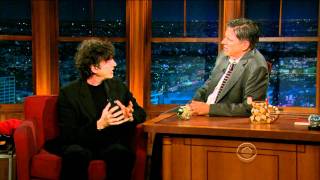 Neil Gaiman on the Late Late Show 20111031 [upl. by Filiano]