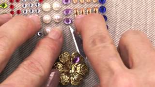 How to Use Adhesive Rhinestones  An Annies Tutorial [upl. by Sirtimid]