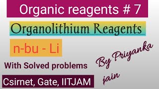 OrganoLithium Reagents  Important Organic Reagents  with stereochemistry [upl. by Danete]