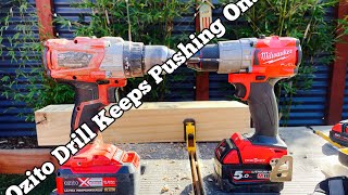 Brushless Ozito Einhell Drill Driver vs Milwaukee M18 hammer drill comparison [upl. by Fenner]