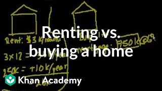 Is buying a home always better  Housing  Finance amp Capital Markets  Khan Academy [upl. by Nylsej]