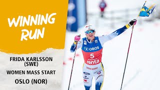 Karlsson goes solo to win 50 Mass at Holmenkollen  FIS Cross Country World Cup 2324 [upl. by Tarra276]