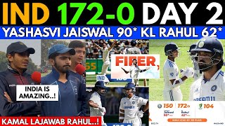 IND 1620🥳 Jasiwal 90 amp KL Rahul 62  IND vs AUS 1st Test Day 2 Review [upl. by Jarred]