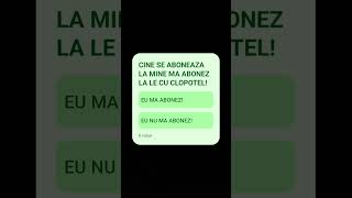 Cine se abonează la mine mă abonez la el [upl. by Yrrehc]