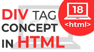 18 Div tag in HTML  How div tag works  Learn HTML  HTML Tutorial [upl. by Irot]