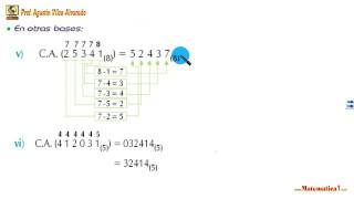 COMPLEMENTO ARITMÉTICO EN BASE 10 Y EN OTROS SISTEMAS DE NUMERACIÓN [upl. by Ameen]