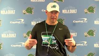 Tulane Tuesday HC Jon Sumrall  91724 [upl. by Einahc]