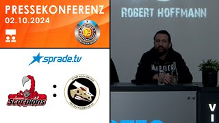 02102024  Pressekonferenz  Hannover Scorpions vs TecArt BlackDragons [upl. by Durrell265]