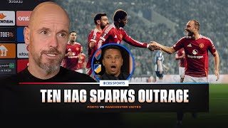 Erik ten Hags Rashford sub sparks outrage in studio  Porto vs Manchester United  CBS Sports [upl. by Perce]