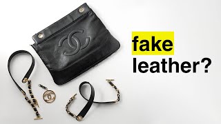 Vintage Chanel Bags  Did they use FAKE LEATHER [upl. by Miguela]