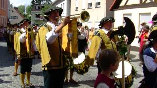 Burgfest Hilpoltstein 2012 Historischer Festzug Teil 1 von 2 quotHDquot [upl. by Kaden]