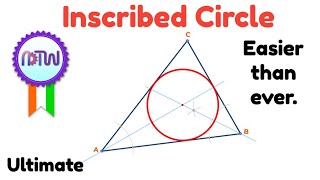 How to Inscribe a Circle Inside a Triangle StepbyStep Tutorial in Hindi [upl. by Marlyn]