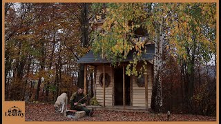 Building a TwoStory Wooden House  DIY Project [upl. by Niltac850]