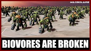 Goblins 2000 vs Tyranids 2000  Tower Defense  Biovore Update  Warhammer 40K [upl. by Alet]