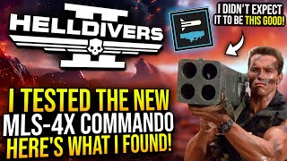 Helldivers 2  I Tested the New MLS4x Commando Stratagem Heres what I Found [upl. by Nueovas423]