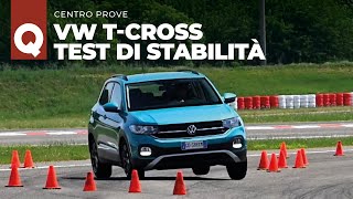 Volkswagen TCross 2023 la prova di stabilità [upl. by Yeknarf]