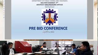 DPWH Sultan Kudarat 2nd DEO Procurement Live Stream  Pre Bid Conference [upl. by Medwin783]