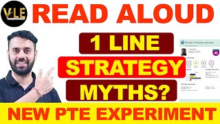 PTE New Rules 2023  PTE Speaking Read Aloud One Line Strategy  Vision Language Experts [upl. by Rammus]