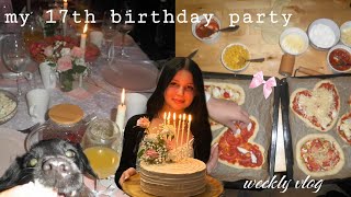 my 17th birthday party🎂vlog🎀 [upl. by Eihcra]